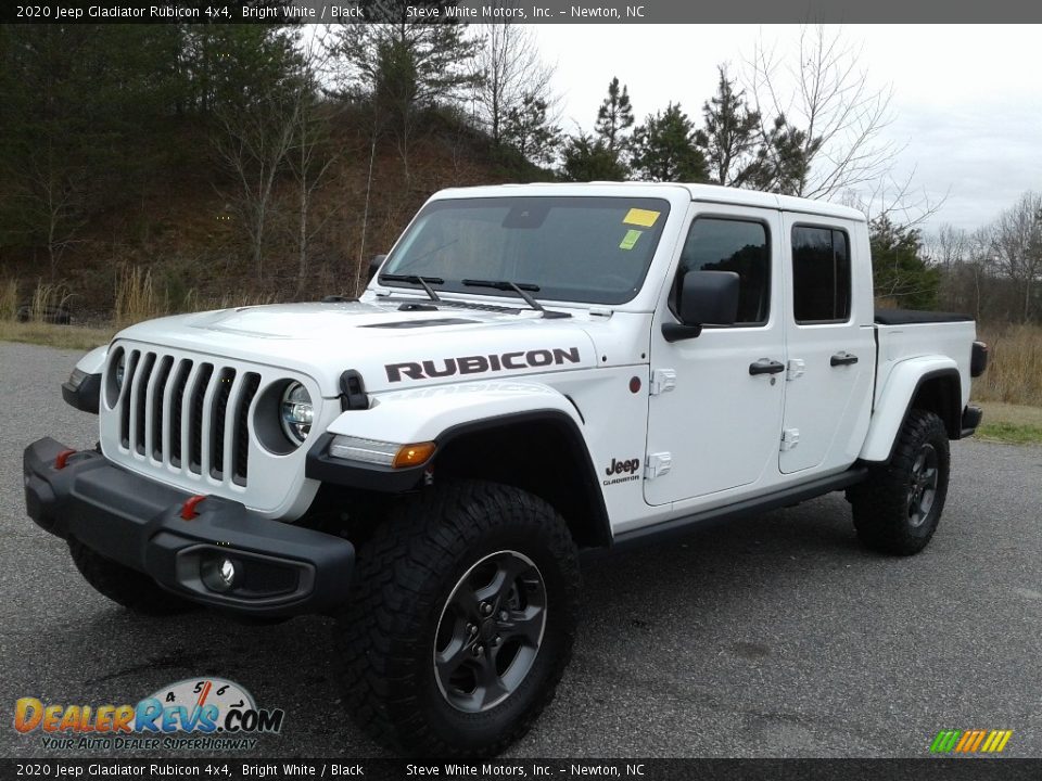 2020 Jeep Gladiator Rubicon 4x4 Bright White / Black Photo #2