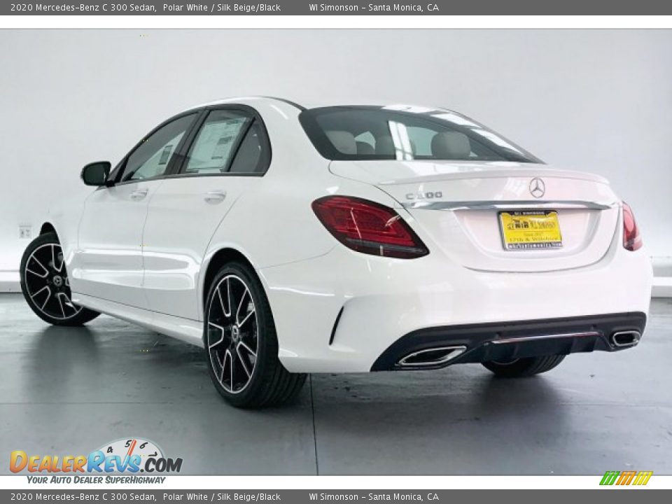 2020 Mercedes-Benz C 300 Sedan Polar White / Silk Beige/Black Photo #4