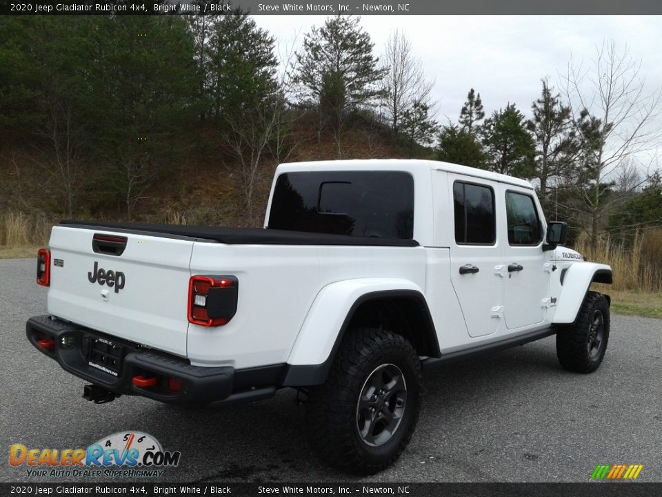 2020 Jeep Gladiator Rubicon 4x4 Bright White / Black Photo #10