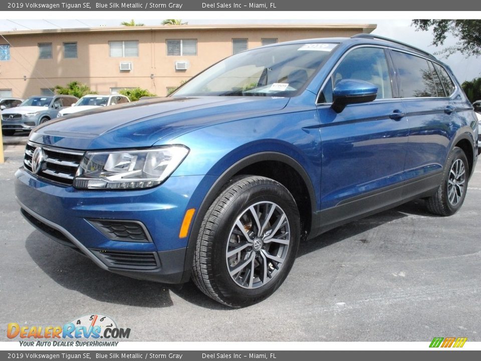 2019 Volkswagen Tiguan SE Blue Silk Metallic / Storm Gray Photo #5