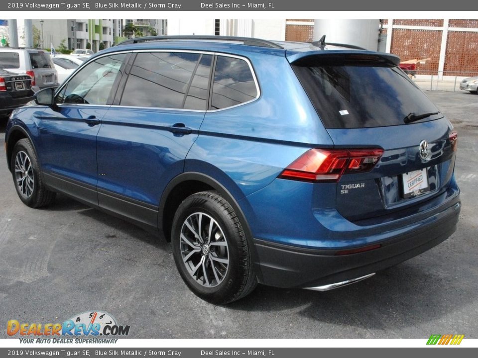 2019 Volkswagen Tiguan SE Blue Silk Metallic / Storm Gray Photo #6