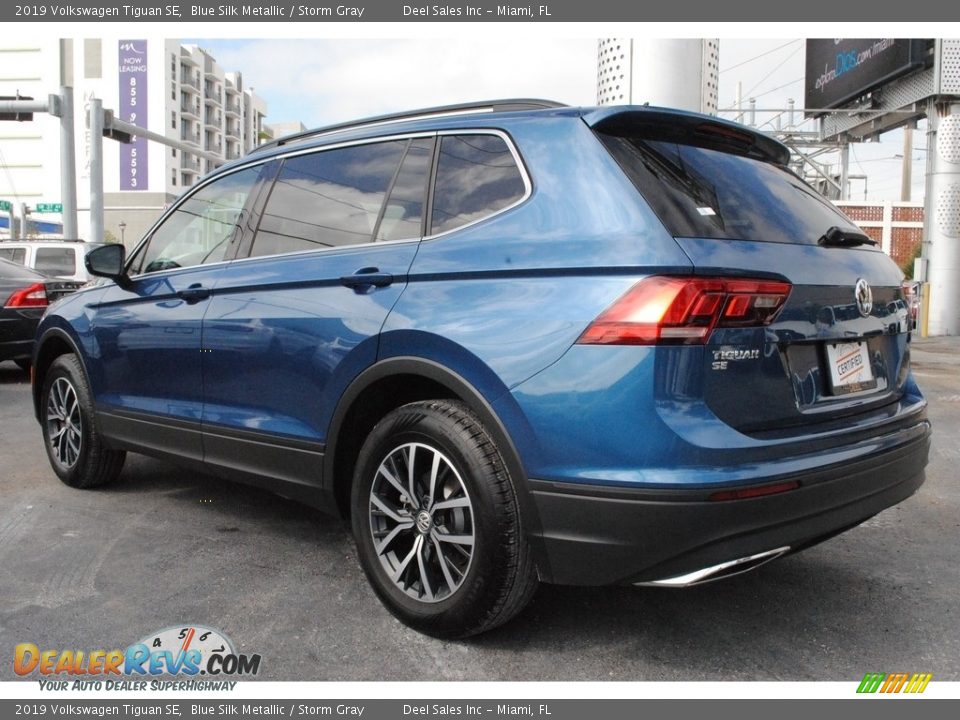 2019 Volkswagen Tiguan SE Blue Silk Metallic / Storm Gray Photo #7