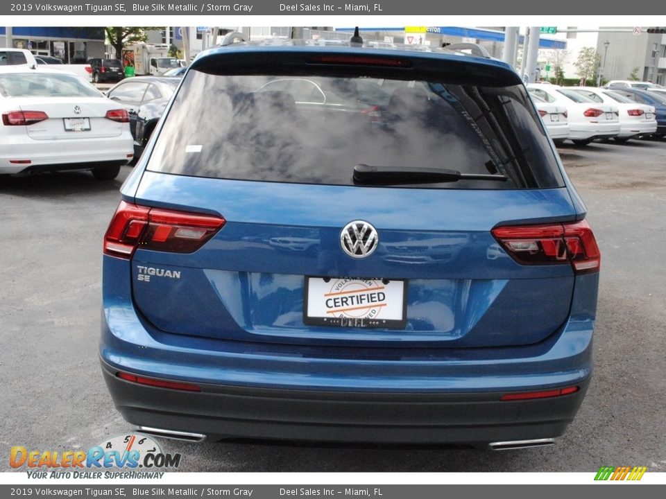 2019 Volkswagen Tiguan SE Blue Silk Metallic / Storm Gray Photo #8