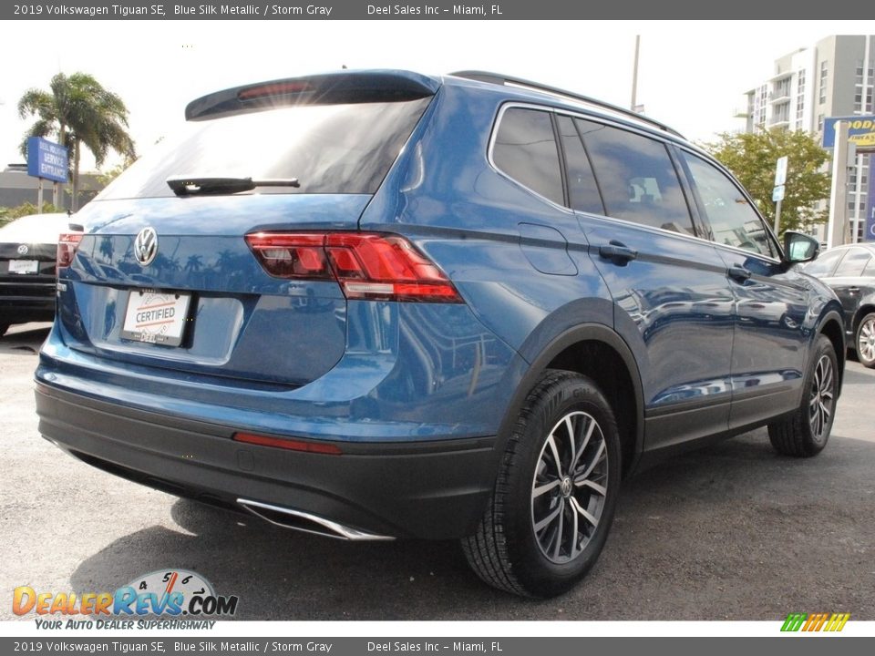 2019 Volkswagen Tiguan SE Blue Silk Metallic / Storm Gray Photo #10