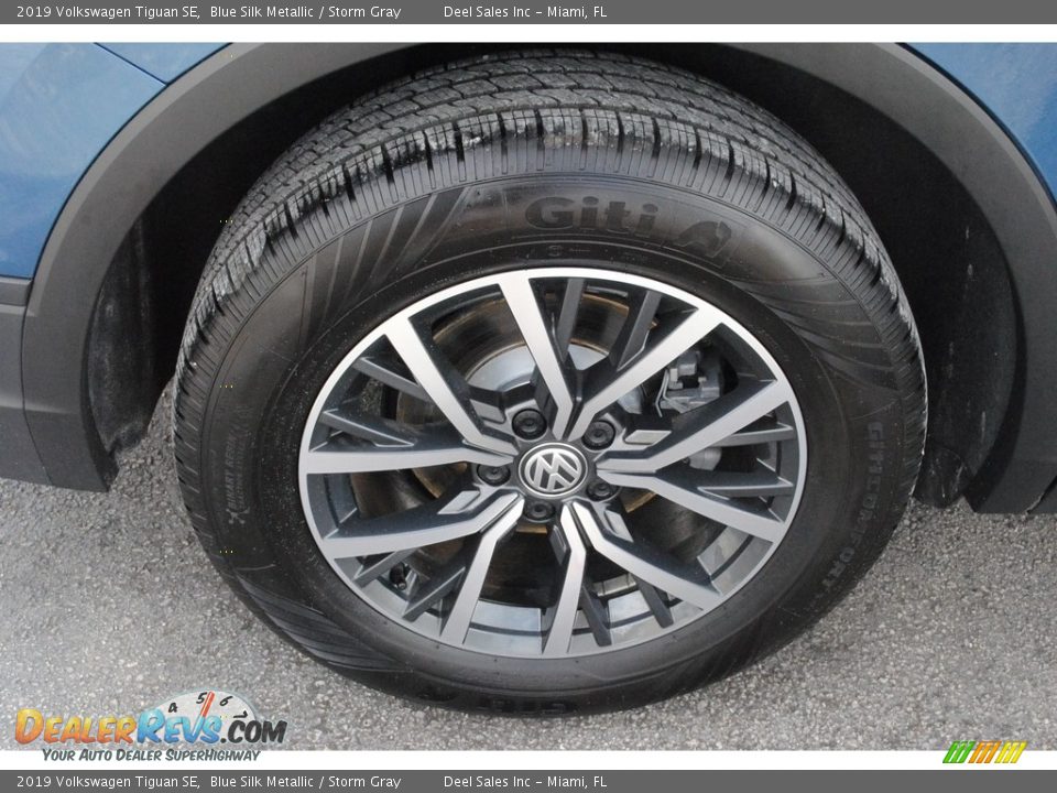 2019 Volkswagen Tiguan SE Blue Silk Metallic / Storm Gray Photo #11