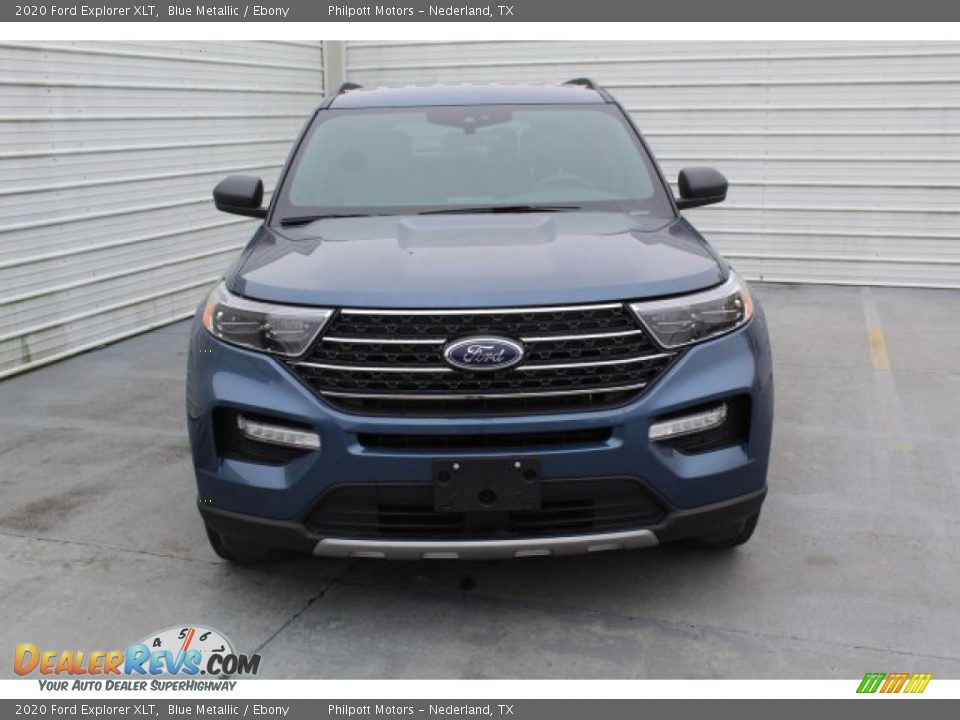 2020 Ford Explorer XLT Blue Metallic / Ebony Photo #3