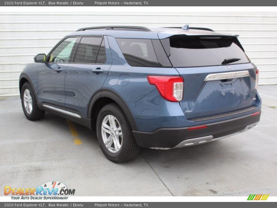 2020 Ford Explorer XLT Blue Metallic / Ebony Photo #6