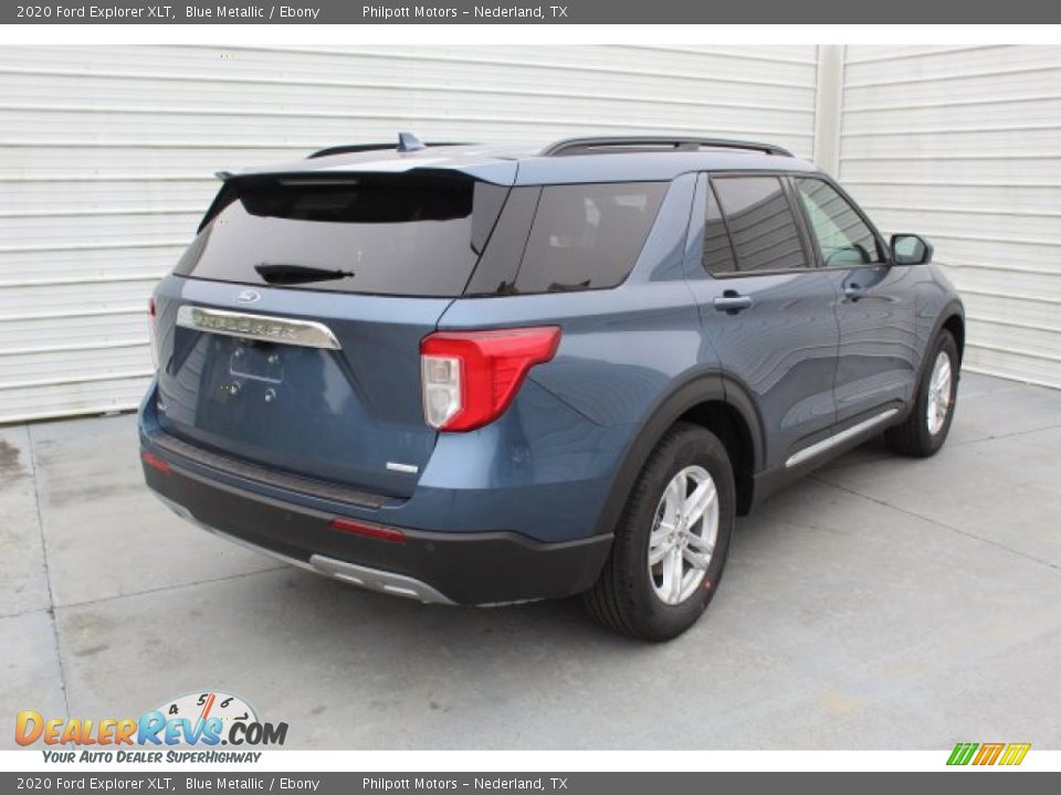 2020 Ford Explorer XLT Blue Metallic / Ebony Photo #8