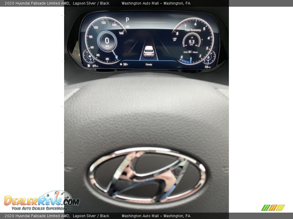 2020 Hyundai Palisade Limited AWD Lagoon Silver / Black Photo #36