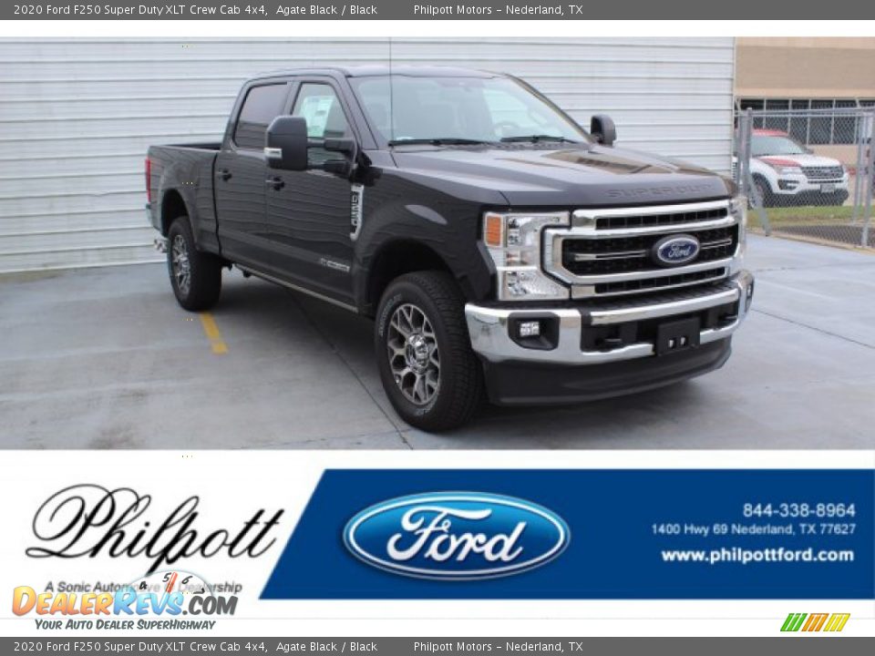 2020 Ford F250 Super Duty XLT Crew Cab 4x4 Agate Black / Black Photo #1
