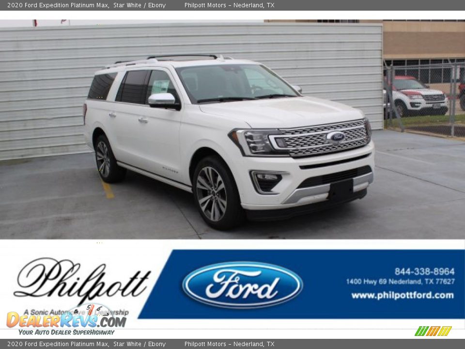 2020 Ford Expedition Platinum Max Star White / Ebony Photo #1