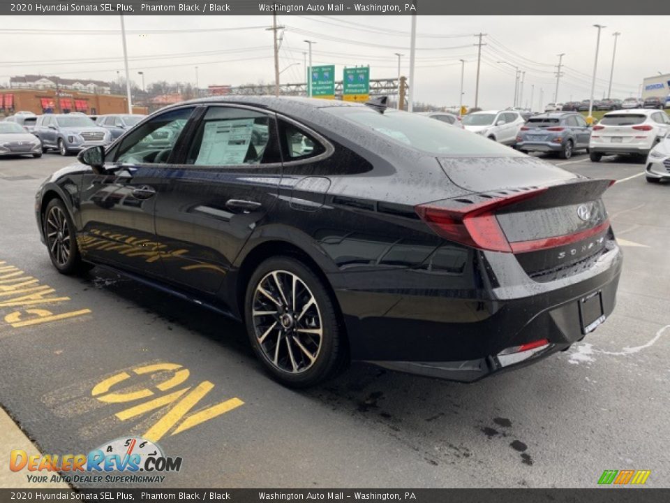 2020 Hyundai Sonata SEL Plus Phantom Black / Black Photo #5