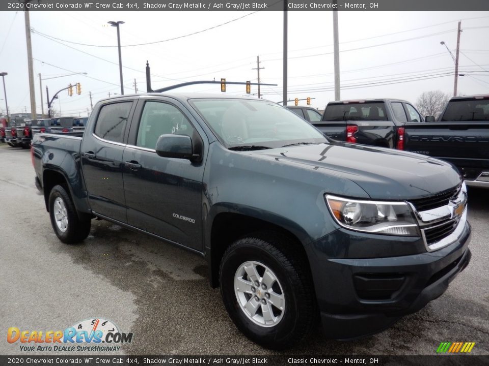 2020 Chevrolet Colorado WT Crew Cab 4x4 Shadow Gray Metallic / Ash Gray/Jet Black Photo #3