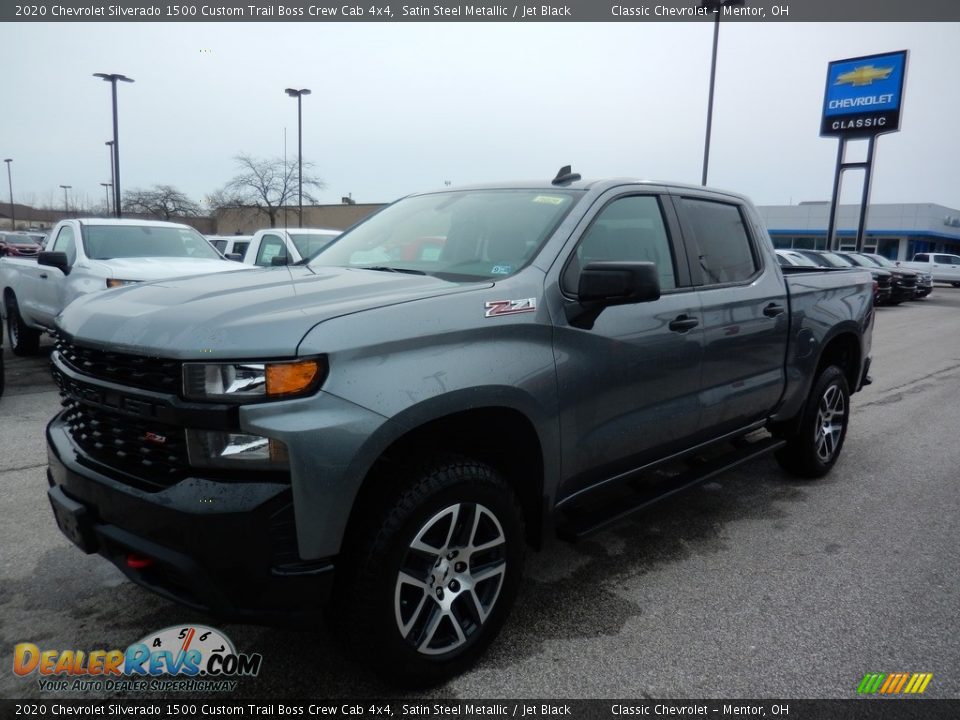 2020 Chevrolet Silverado 1500 Custom Trail Boss Crew Cab 4x4 Satin Steel Metallic / Jet Black Photo #1
