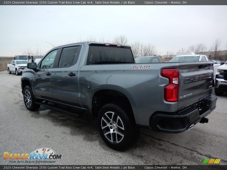 2020 Chevrolet Silverado 1500 Custom Trail Boss Crew Cab 4x4 Satin Steel Metallic / Jet Black Photo #5