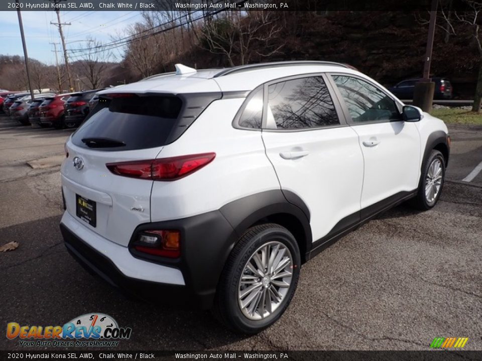 2020 Hyundai Kona SEL AWD Chalk White / Black Photo #2