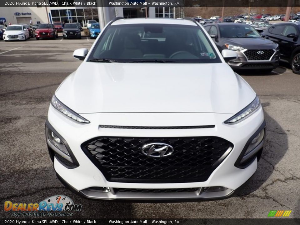2020 Hyundai Kona SEL AWD Chalk White / Black Photo #4