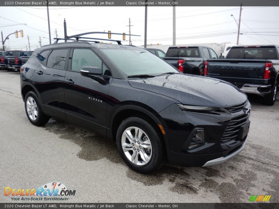 2020 Chevrolet Blazer LT AWD Midnight Blue Metallic / Jet Black Photo #3