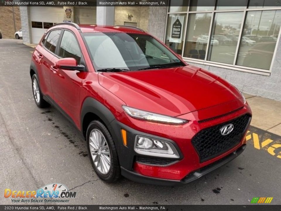 2020 Hyundai Kona SEL AWD Pulse Red / Black Photo #1