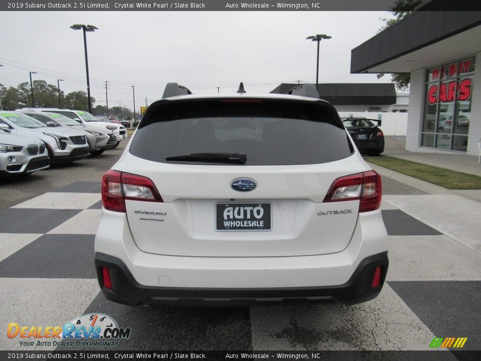 2019 Subaru Outback 2.5i Limited Crystal White Pearl / Slate Black Photo #4