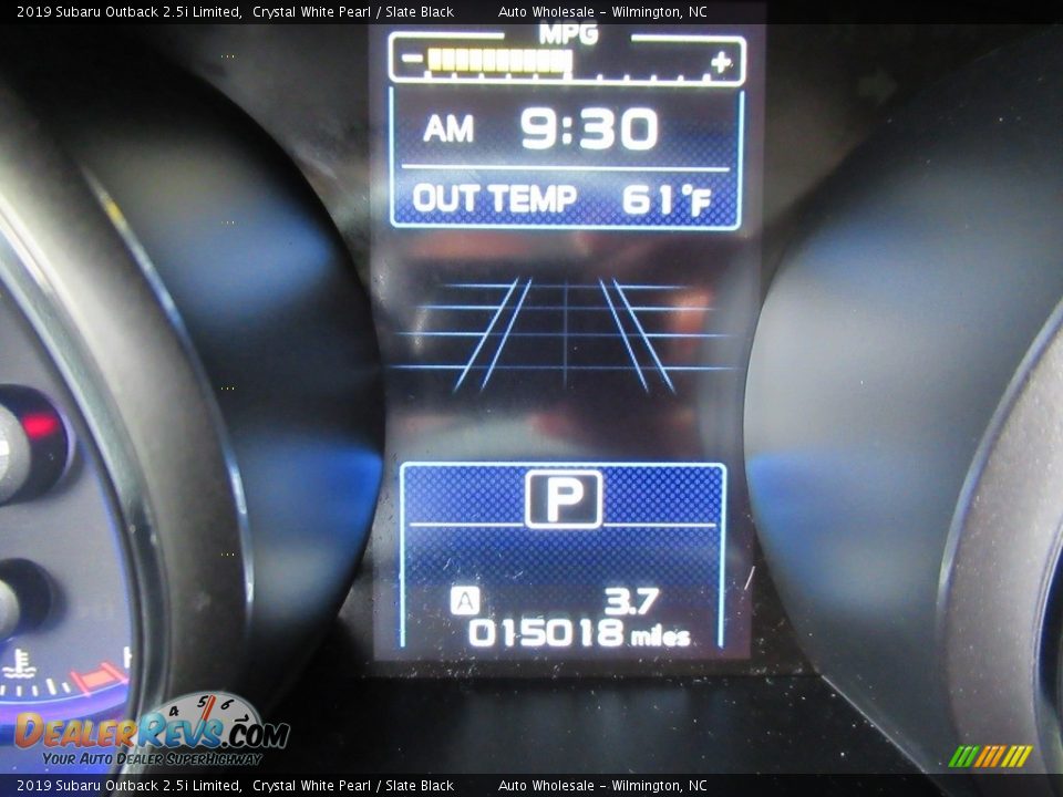 2019 Subaru Outback 2.5i Limited Crystal White Pearl / Slate Black Photo #15