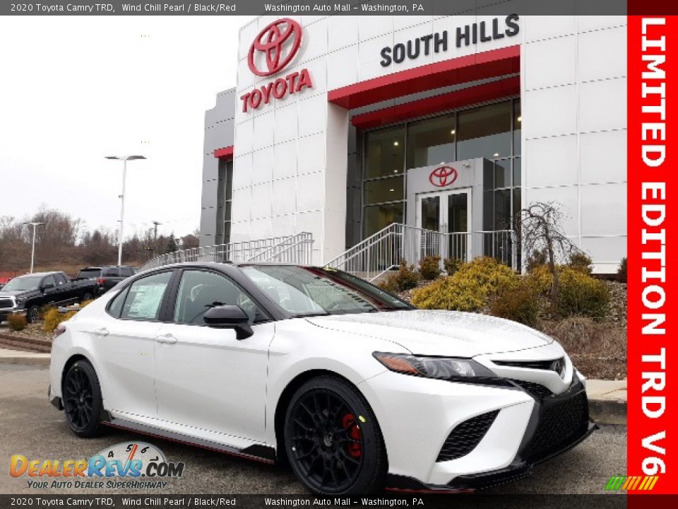 2020 Toyota Camry TRD Wind Chill Pearl / Black/Red Photo #1