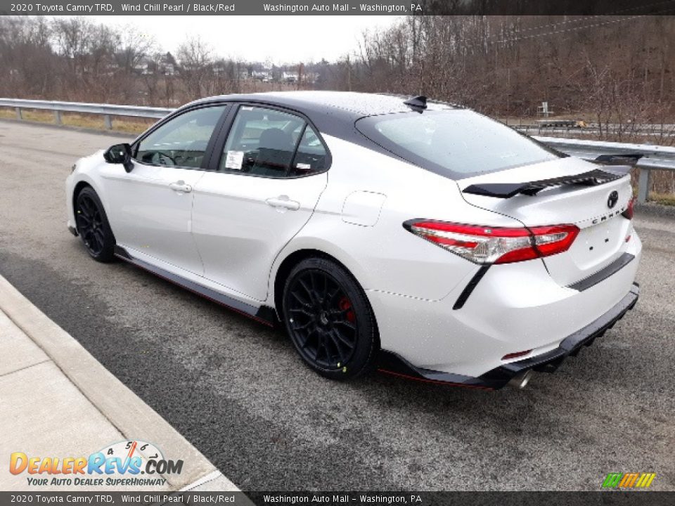 2020 Toyota Camry TRD Wind Chill Pearl / Black/Red Photo #2