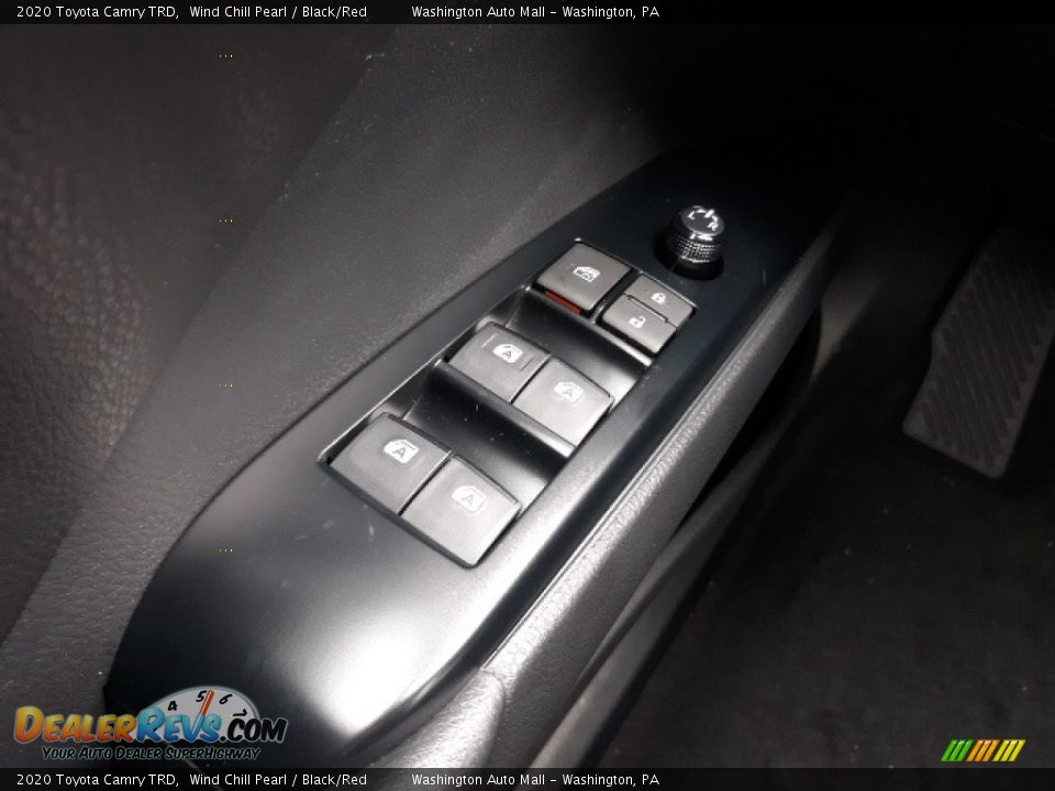 2020 Toyota Camry TRD Wind Chill Pearl / Black/Red Photo #10