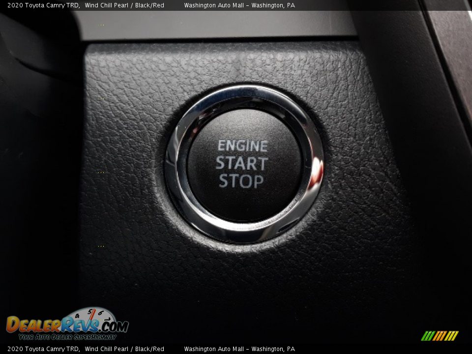 2020 Toyota Camry TRD Wind Chill Pearl / Black/Red Photo #12