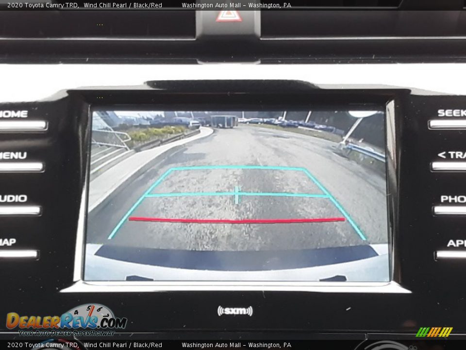 2020 Toyota Camry TRD Wind Chill Pearl / Black/Red Photo #14