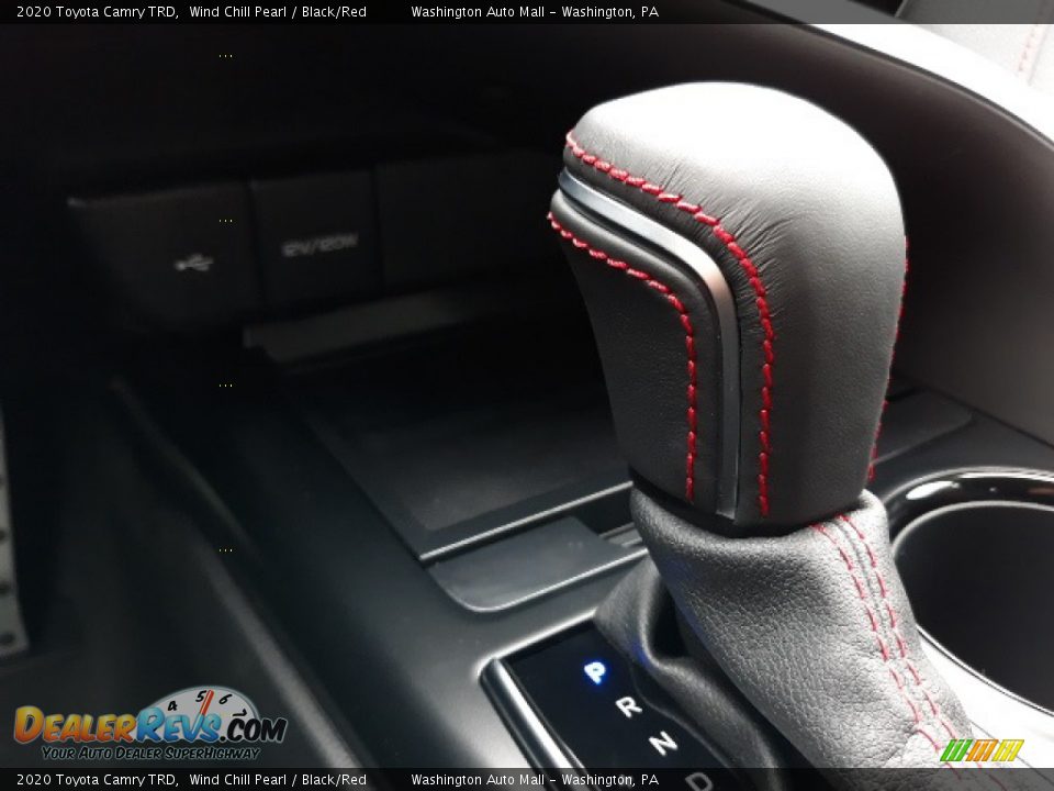 2020 Toyota Camry TRD Wind Chill Pearl / Black/Red Photo #15