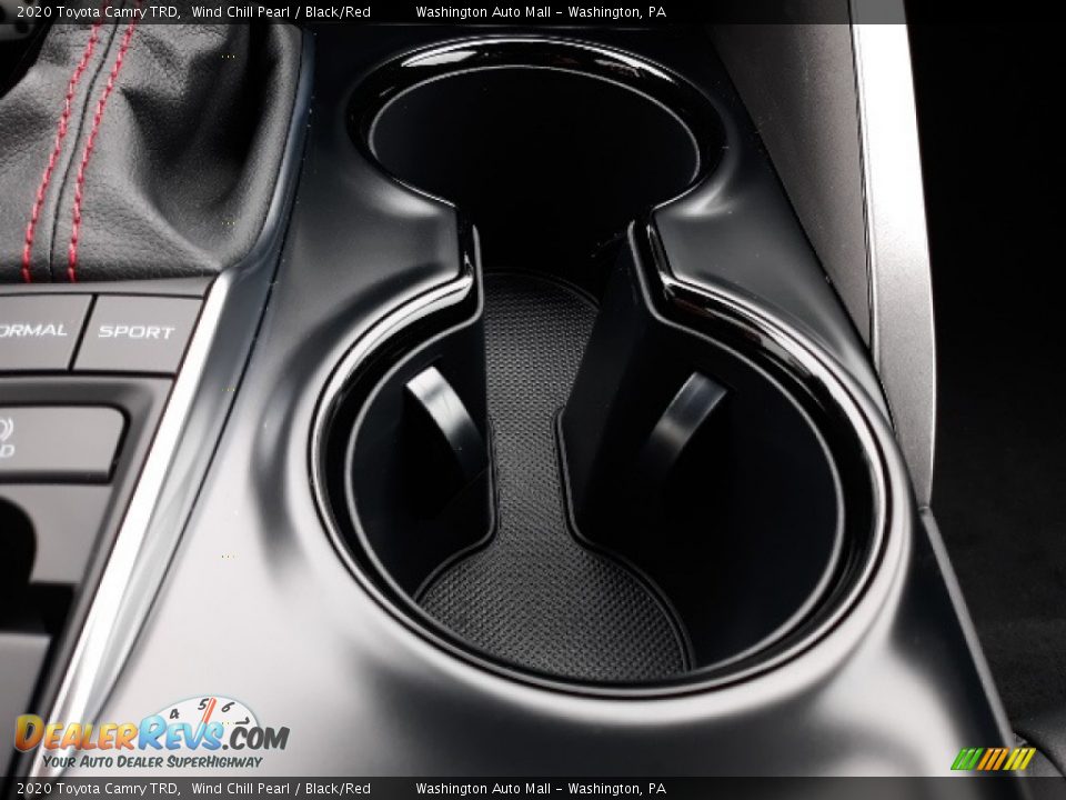 2020 Toyota Camry TRD Wind Chill Pearl / Black/Red Photo #19