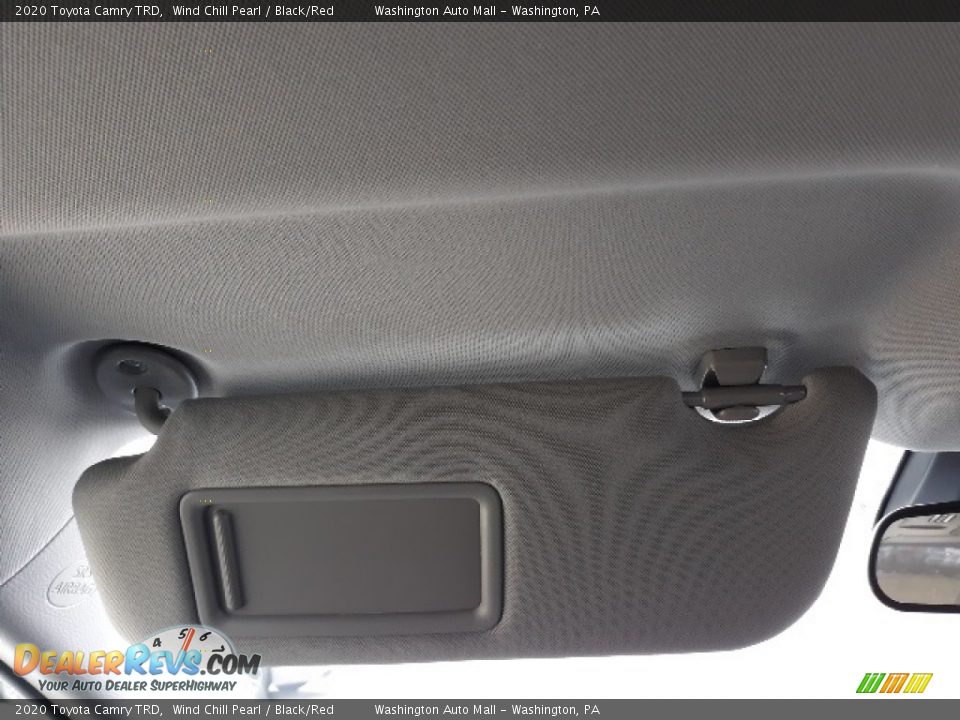 2020 Toyota Camry TRD Wind Chill Pearl / Black/Red Photo #23