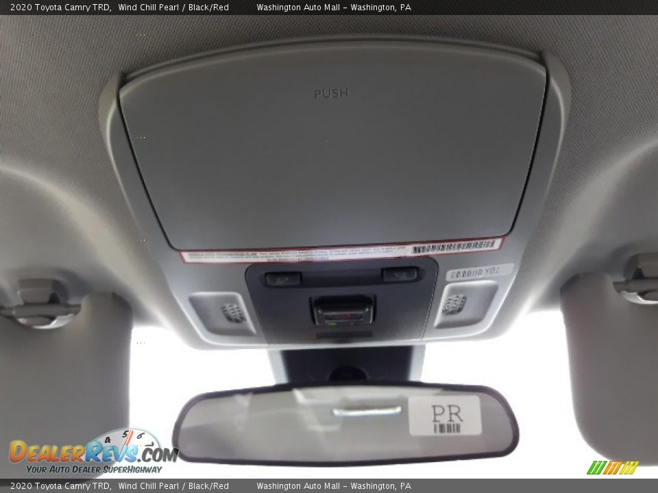 2020 Toyota Camry TRD Wind Chill Pearl / Black/Red Photo #24
