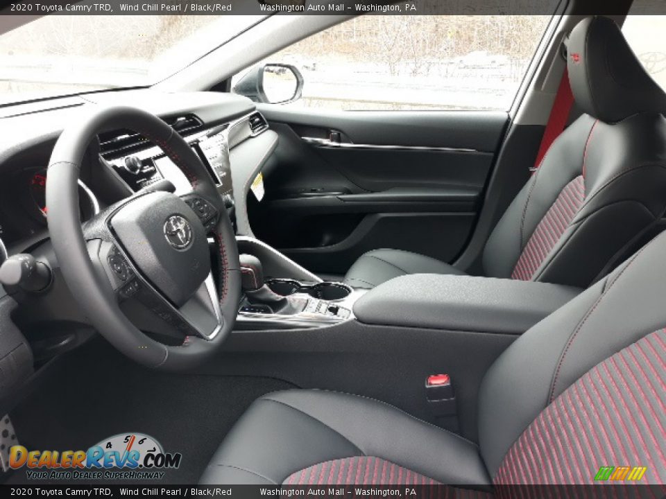 2020 Toyota Camry TRD Wind Chill Pearl / Black/Red Photo #26