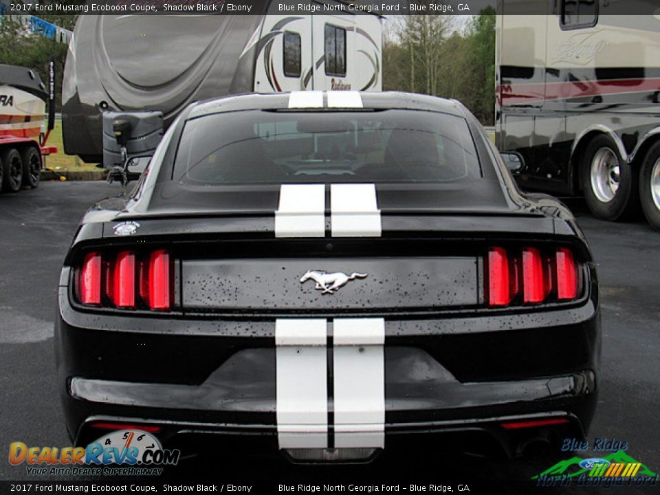 2017 Ford Mustang Ecoboost Coupe Shadow Black / Ebony Photo #3