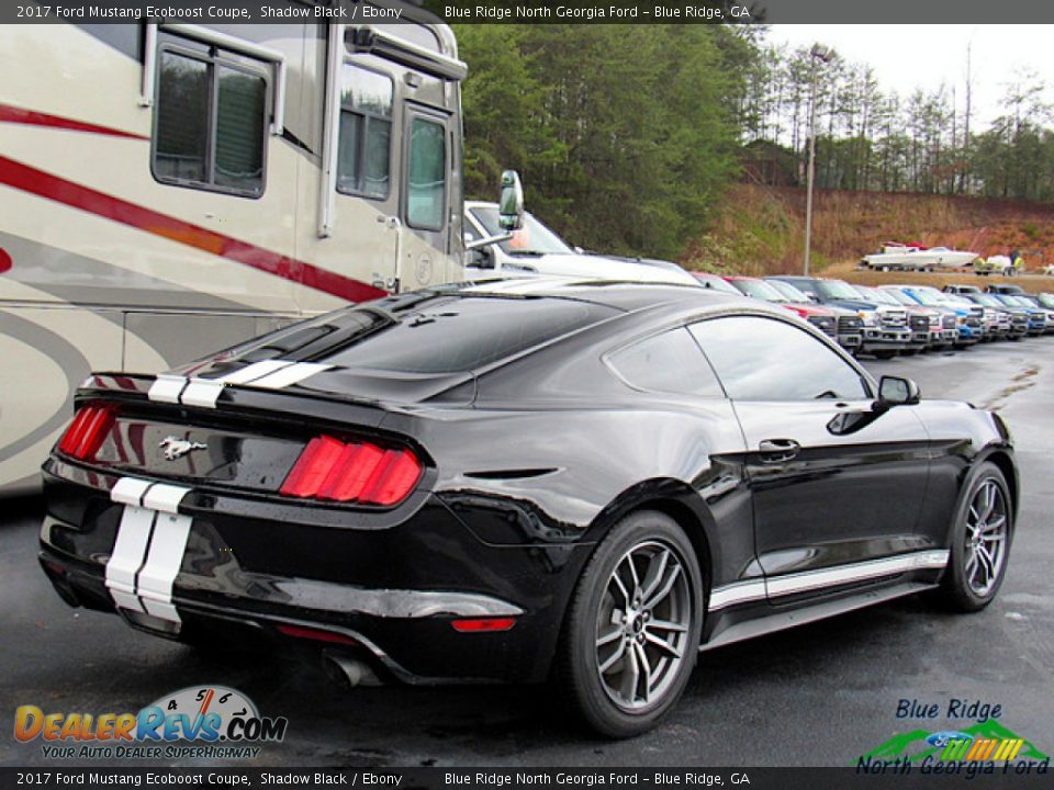 2017 Ford Mustang Ecoboost Coupe Shadow Black / Ebony Photo #4