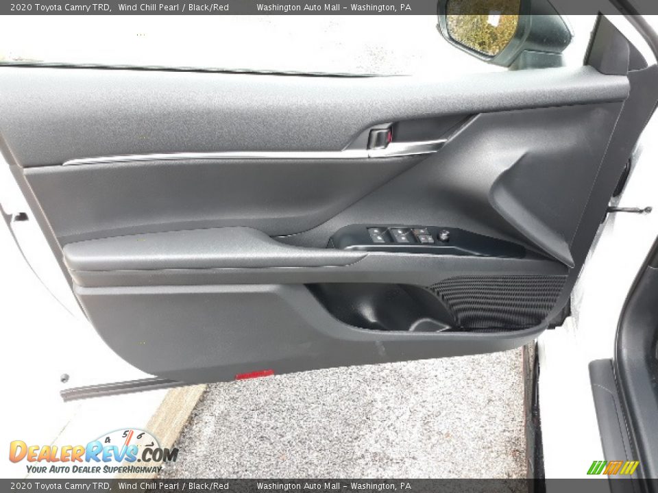2020 Toyota Camry TRD Wind Chill Pearl / Black/Red Photo #30