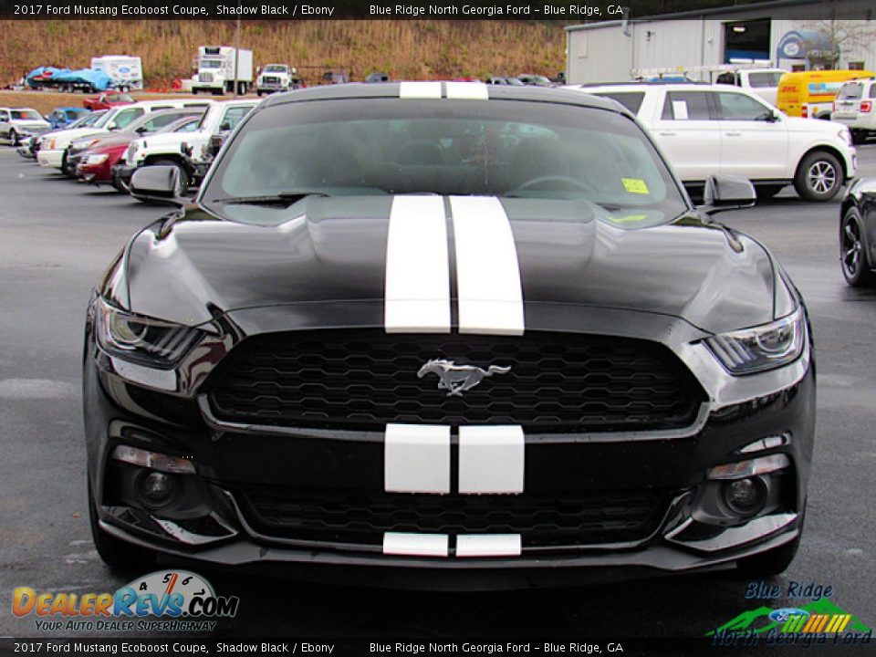 2017 Ford Mustang Ecoboost Coupe Shadow Black / Ebony Photo #7