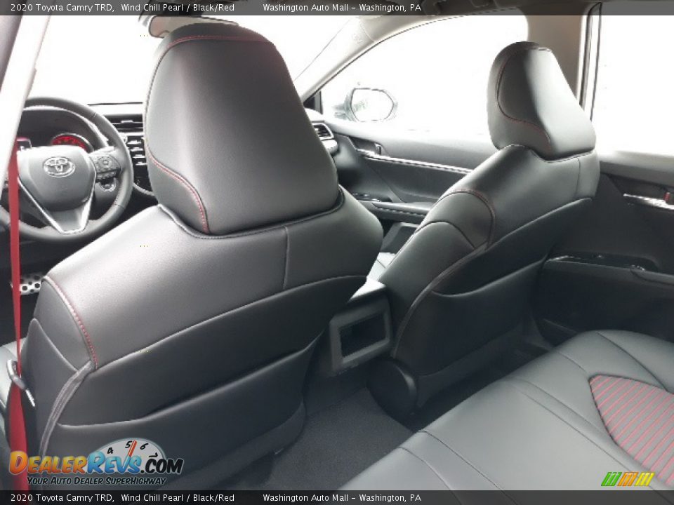 2020 Toyota Camry TRD Wind Chill Pearl / Black/Red Photo #32