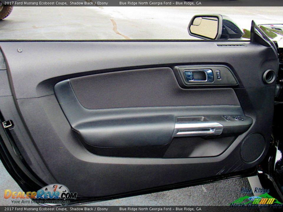 2017 Ford Mustang Ecoboost Coupe Shadow Black / Ebony Photo #9