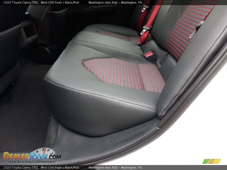 2020 Toyota Camry TRD Wind Chill Pearl / Black/Red Photo #35