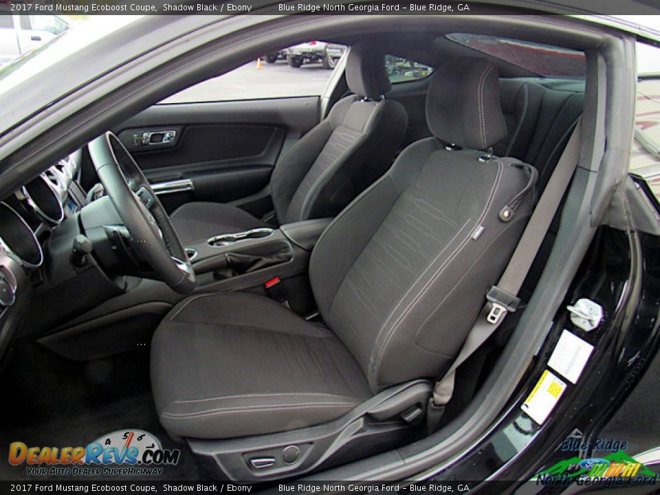 2017 Ford Mustang Ecoboost Coupe Shadow Black / Ebony Photo #11