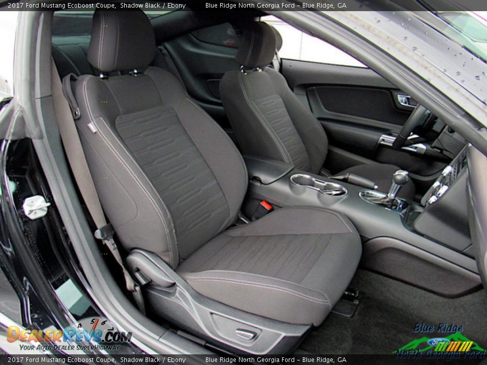 2017 Ford Mustang Ecoboost Coupe Shadow Black / Ebony Photo #13