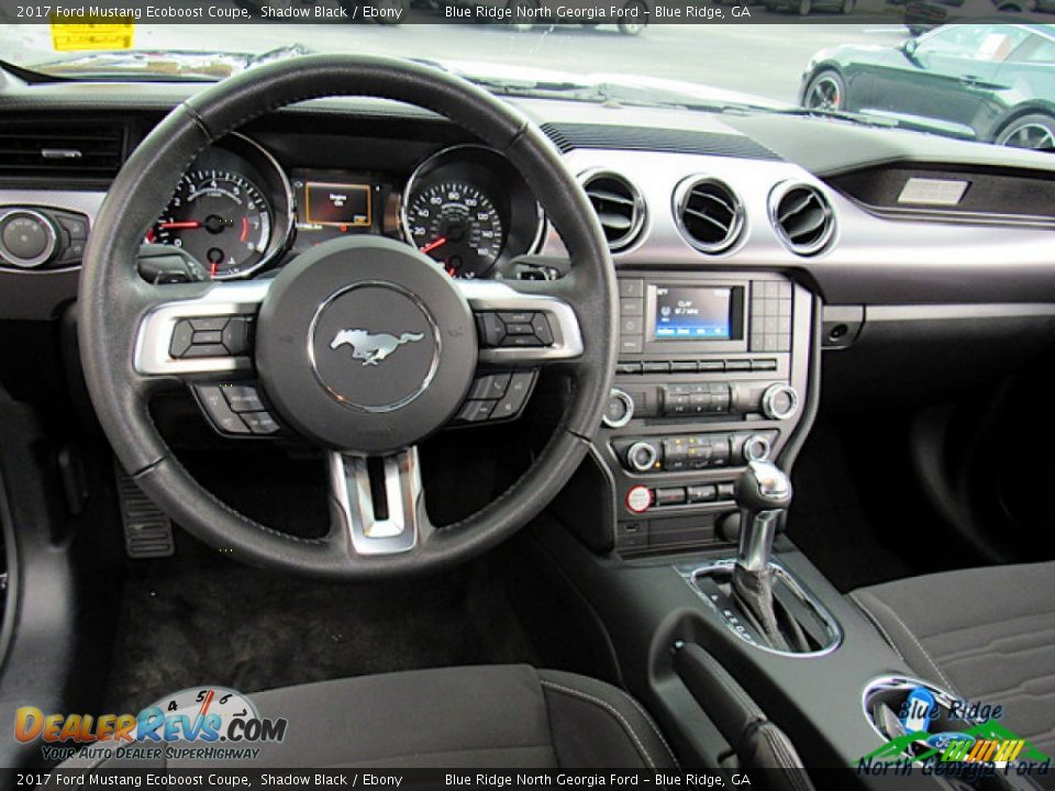 2017 Ford Mustang Ecoboost Coupe Shadow Black / Ebony Photo #16