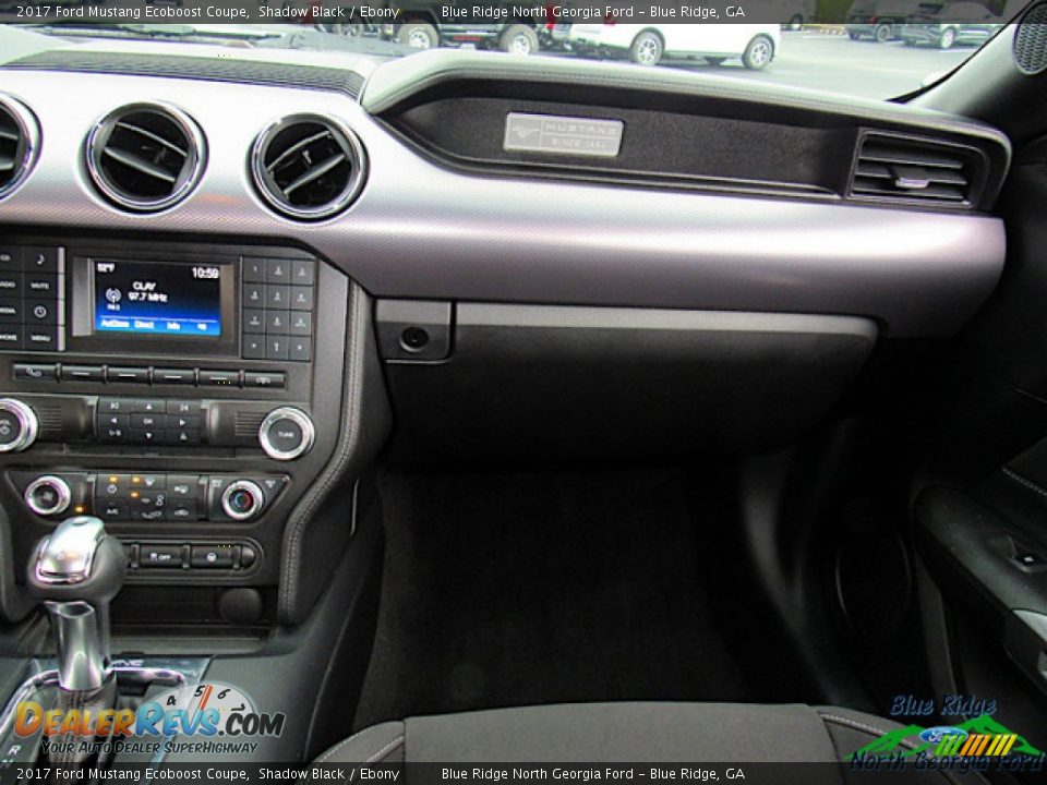 2017 Ford Mustang Ecoboost Coupe Shadow Black / Ebony Photo #17