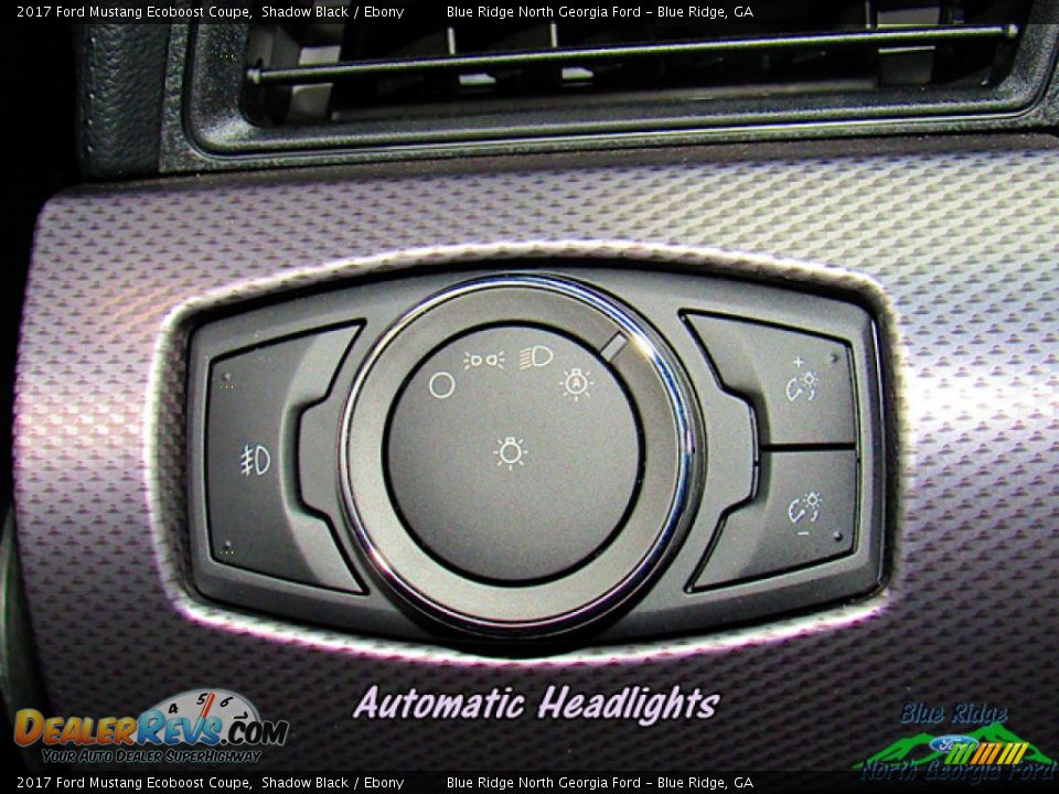 2017 Ford Mustang Ecoboost Coupe Shadow Black / Ebony Photo #20