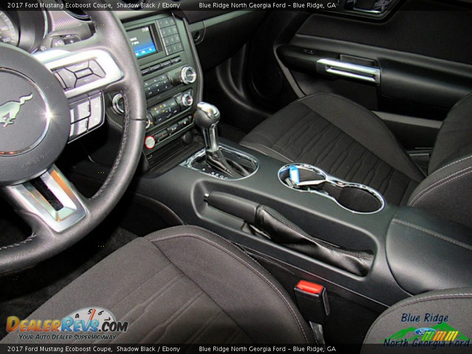 2017 Ford Mustang Ecoboost Coupe Shadow Black / Ebony Photo #24