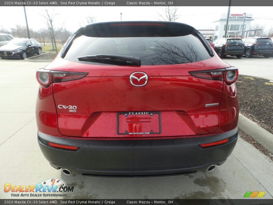 2020 Mazda CX-30 Select AWD Soul Red Crystal Metallic / Greige Photo #6