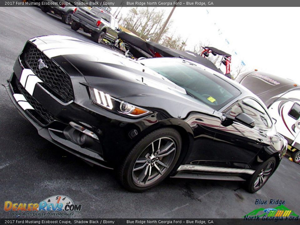 2017 Ford Mustang Ecoboost Coupe Shadow Black / Ebony Photo #26